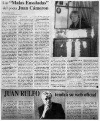 Las "malas ensaladas" del poeta Juan Cameron