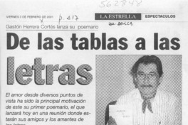 De las tablas a las letras