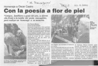 Con la poesía a flor de piel