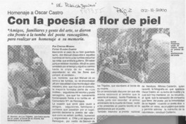Con la poesía a flor de piel