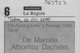De Marcela Albornoz Dachelet