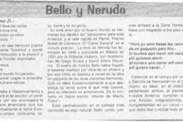 Bello y Neruda