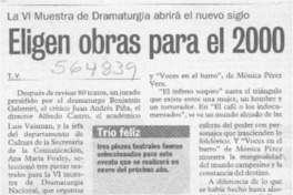 Eligen obras para el 2000