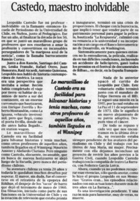 Castedo, maestro inolvidable