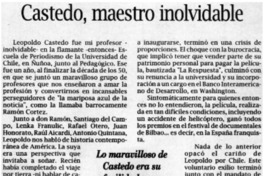 Castedo, maestro inolvidable