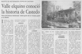 Valle elquino conoció la historia de Castedo