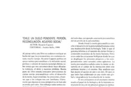 "Chile, un duelo pendiente. Perdón, reconciliación, acuerdo social"
