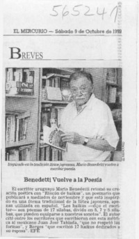 Benedetti Vuelve a la Poesía