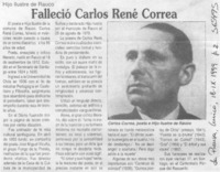 Falleció Carlos René Correa
