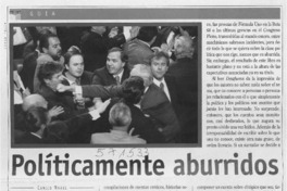 Politicamente aburridos  [artículo] Camilo Marks