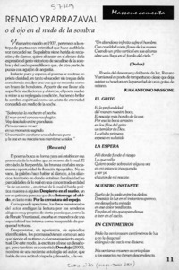 Renato Yrarrázaval  [artículo] Massone