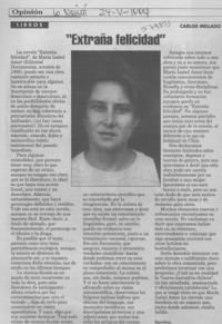 "Extraña felicidad"