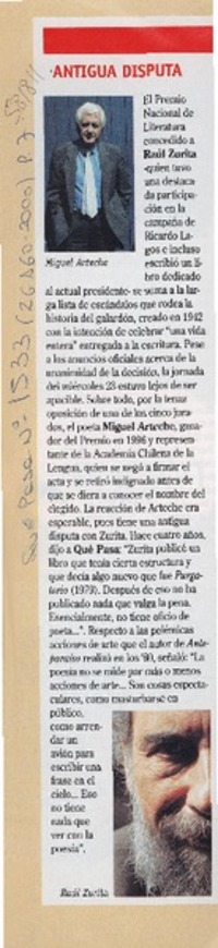 Antigua disputa  [artículo]