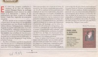 Para leer a Nicanor Parra  [artículo] Mario Valdovinos