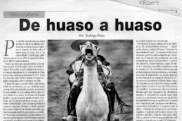 De huaso a huaso  [artículo] Rodrigo Pinto