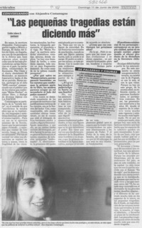 "Las pequeñas tragedias están diciendo más"