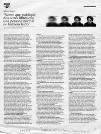 "Siento que publiqué dos o tres libros que una persona normal no hubiera leído"  [artículo] Gabriel Polgatti y Carlos Soto