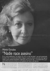 "Nadie nace asesino"  [artículo] Paula Coddou B.
