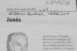 Jonás  [artículo] Hernán de la Carrera Cruz