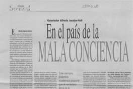 En el país de la mala conciencia  [artículo] María Eugenia Camus