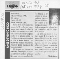 Años de viento sucio  [artículo] Gloria Guerra