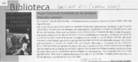 Mujer desnuda fumando en la ventana  [artículo] Castaña Aguirre