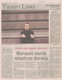 Marquet murió mientras dormía