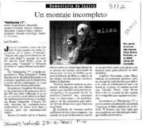 Un montaje incompleto  [artículo] Lady Macbeth