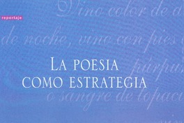 La poesía como estrategia  [artículo]
