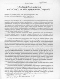 "Los Tiempos cambian y nosotros ya no cambiamos con ellos"  [artículo]