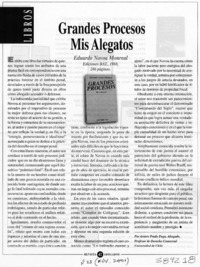 Grandes procesos, mis alegatos