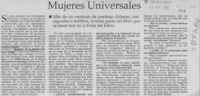 Mujeres universales  [artículo]