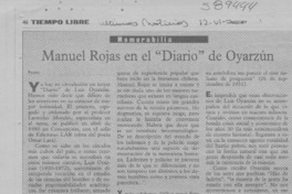 Manuel Rojas en el "Diario" de Oyarzún  [artículo] Filebo