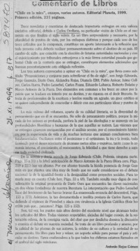 Chile en la mira  [artículo] Antonio Rojas Gómez