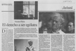 El derecho a ser ególatra