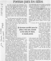 Poemas para los niños  [artículo]