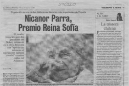 Nicanor Parra, Premio Reina Sofía  [artículo]