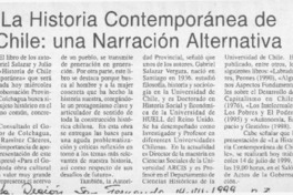 La Historia Contemporánea de Chile, una narración alternativa  [artículo]