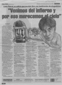 "Venimos del infierno y por eso merecemos el cielo"  [artículo] Willy Haltenhoff