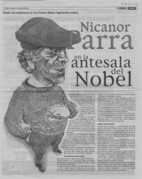Nicanor Parra en la antesala del Nobel  [artículo]