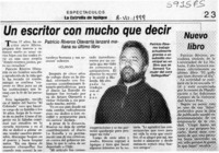 Un escritor con mucho que decir  [artículo]