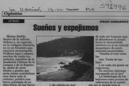 Sueños y espejismos  [artículo] Efraín Szmulewicz