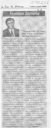 Trazos de luna  [artículo] Miguel Ramírez