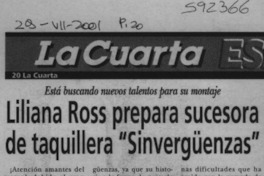 Liliana Ross prepara sucesora de taquillera "Sinvergüenzas"  [artículo]