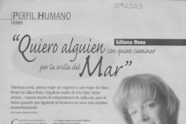 "Quiero alguien con quien caminar por la orilla del mar"  [artículo] Carola Gómez Muñoz