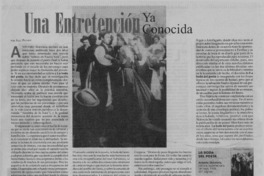 Una entretención ya conocida  [artículo] José Promis