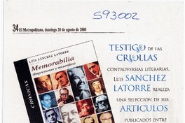 Testimonios literarios  [artículo] Ximena Villanueva