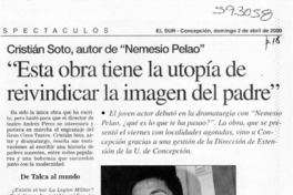 "Esta obra tiene la utopía de reivindicar la imagen del padre"  [artículo]