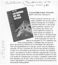 Las guerras que nos esperan  [artículo]
