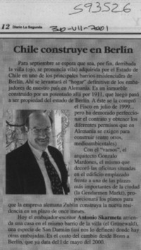 Chile construye en Berlín  [artículo]